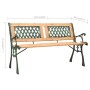 Garden bench cast iron and solid fir wood 122 cm by vidaXL, garden benches - Ref: Foro24-312033, Price: 81,02 €, Discount: %