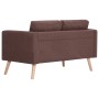 2-teilige Sofagarnitur aus braunem Stoff von vidaXL, Sofas - Ref: Foro24-276852, Preis: 608,99 €, Rabatt: %