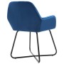 Sillas de comedor 6 unidades terciopelo azul de vidaXL, Sillas de comedor - Ref: Foro24-277006, Precio: 727,26 €, Descuento: %