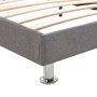 Bed with viscoelastic mattress light gray fabric 90x200 cm by vidaXL, Beds and slatted bases - Ref: Foro24-277045, Price: 343...