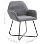 Dining chairs 6 units of dark gray fabric by vidaXL, dining chairs - Ref: Foro24-277097, Price: 627,99 €, Discount: %