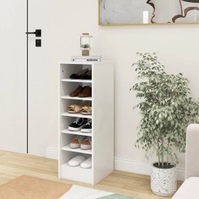 White plywood shoe cabinet 31.5x35x90 cm by vidaXL, Shoe racks and shoe organizers - Ref: Foro24-808999, Price: 57,99 €, Disc...