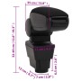 Car armrest ABS black 11x35x(32-49) cm by vidaXL, Motor vehicle seats - Ref: Foro24-154679, Price: 48,11 €, Discount: %