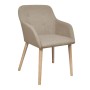 Dining chairs, 4 units, beige fabric and solid oak wood. by vidaXL, dining chairs - Ref: Foro24-270570, Price: 443,11 €, Disc...