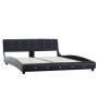 Bed with black synthetic leather mattress 160x200 cm by vidaXL, Beds and slatted bases - Ref: Foro24-277577, Price: 464,40 €,...