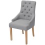 Dining chairs 6 units of light gray fabric by vidaXL, dining chairs - Ref: Foro24-274422, Price: 980,16 €, Discount: %