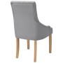 Dining chairs 6 units of light gray fabric by vidaXL, dining chairs - Ref: Foro24-274422, Price: 980,16 €, Discount: %