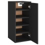 Mueble zapatero de madera contrachapada negro 32x35x70 cm de vidaXL, Zapateros y organizadores de calzado - Ref: Foro24-80895...