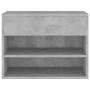 Banco zapatero madera contrachapada gris hormigón 60x30x45 cm de vidaXL, Zapateros y organizadores de calzado - Ref: Foro24-8...