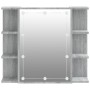 Mueble con espejo y LED color gris Sonoma 70x16,5x60 cm de vidaXL, Tocadores de baño - Ref: Foro24-820452, Precio: 74,63 €, D...