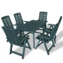 Garten-Essset 7-teilig aus grünem Kunststoff von vidaXL, Gartensets - Ref: Foro24-275080, Preis: 614,86 €, Rabatt: %