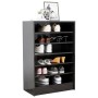 Glossy gray plywood shoe cabinet 60x35x92 cm by vidaXL, Shoe racks and shoe organizers - Ref: Foro24-808953, Price: 67,38 €, ...