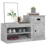 Shoe cabinet made of gray concrete plywood wood, measuring 100x42x60 cm. by vidaXL, Shoe racks and shoe organizers - Ref: For...