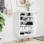 Mueble zapatero de madera contrachapada blanco 60x35x70 cm de vidaXL, Zapateros y organizadores de calzado - Ref: Foro24-8089...