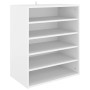 Mueble zapatero de madera contrachapada blanco 60x35x70 cm de vidaXL, Zapateros y organizadores de calzado - Ref: Foro24-8089...