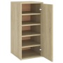 Mueble zapatero madera ingeniería roble Sonoma 32x35x70 cm de vidaXL, Zapateros y organizadores de calzado - Ref: Foro24-8089...