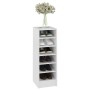 Glossy white plywood shoe cabinet 31.5x35x90cm by vidaXL, Shoe racks and shoe organizers - Ref: Foro24-809005, Price: 52,79 €...