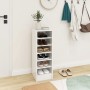 Glossy white plywood shoe cabinet 31.5x35x90cm by vidaXL, Shoe racks and shoe organizers - Ref: Foro24-809005, Price: 52,79 €...