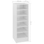 Glossy white plywood shoe cabinet 31.5x35x90cm by vidaXL, Shoe racks and shoe organizers - Ref: Foro24-809005, Price: 52,79 €...