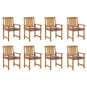 Garden chairs 8 pcs solid acacia wood with cushions by vidaXL, Garden chairs - Ref: Foro24-3078179, Price: 525,99 €, Discount: %