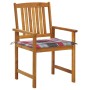 Garden chairs 8 pcs solid acacia wood with cushions by vidaXL, Garden chairs - Ref: Foro24-3078179, Price: 546,09 €, Discount: %