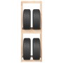 Solid pine wood tire support 63x40x180 cm by vidaXL, Industrial shelving - Ref: Foro24-825005, Price: 63,74 €, Discount: %