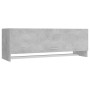 Armario de madera contrachapada gris hormigón 100x32,5x35 cm de vidaXL, Armarios roperos - Ref: Foro24-808237, Precio: 53,81 ...