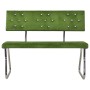 Light green velvet bench 110 cm by vidaXL, Dining and kitchen benches - Ref: Foro24-325866, Price: 114,35 €, Discount: %