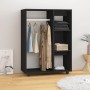 Black engineered wood cabinet 80x40x110 cm by vidaXL, Wardrobes - Ref: Foro24-808514, Price: 70,29 €, Discount: %