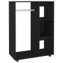 Black engineered wood cabinet 80x40x110 cm by vidaXL, Wardrobes - Ref: Foro24-808514, Price: 70,29 €, Discount: %