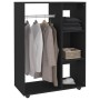 Black engineered wood cabinet 80x40x110 cm by vidaXL, Wardrobes - Ref: Foro24-808514, Price: 70,29 €, Discount: %