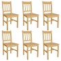 Dining chairs 6 units of pine wood by vidaXL, dining chairs - Ref: Foro24-271498, Price: 330,09 €, Discount: %