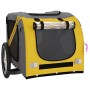 Pet Bicycle Trailer Iron Oxford Cloth Yellow Gray by vidaXL, pet strollers - Ref: Foro24-93882, Price: 89,64 €, Discount: %