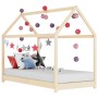 Estructura de cama infantil de madera maciza de pino 80x160 cm de vidaXL, Cunas y camas para niños - Ref: Foro24-283347, Prec...