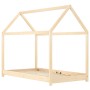 Estructura de cama infantil de madera maciza de pino 80x160 cm de vidaXL, Cunas y camas para niños - Ref: Foro24-283347, Prec...