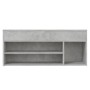 Banco zapatero madera de ingeniería gris hormigón 105x30x45 cm de vidaXL, Zapateros y organizadores de calzado - Ref: Foro24-...