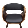 Dining chairs 4 pcs curved wood brown faux leather by vidaXL, dining chairs - Ref: Foro24-270044, Price: 607,42 €, Discount: %