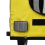 Pet Bicycle Trailer Iron Oxford Cloth Yellow Gray by vidaXL, pet strollers - Ref: Foro24-93882, Price: 89,64 €, Discount: %