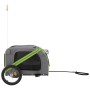 Bicycle pet trailer, iron frame, Oxford fabric, green gray. by vidaXL, pet strollers - Ref: Foro24-93885, Price: 85,39 €, Dis...