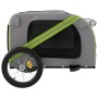 Bicycle pet trailer, iron frame, Oxford fabric, green gray. by vidaXL, pet strollers - Ref: Foro24-93885, Price: 85,39 €, Dis...