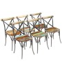 Dining chairs 6 units recycled solid wood by vidaXL, dining chairs - Ref: Foro24-274396, Price: 862,06 €, Discount: %