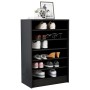 Mueble zapatero de madera contrachapada negro 60x35x92 cm de vidaXL, Zapateros y organizadores de calzado - Ref: Foro24-80894...