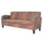 Brown artificial suede 2-piece sofa set by vidaXL, Sofas - Ref: Foro24-275226, Price: 681,38 €, Discount: %