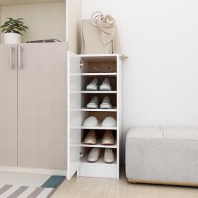 White chipboard shoe rack 32x35x92 cm by vidaXL, Shoe racks and shoe organizers - Ref: Foro24-808972, Price: 67,06 €, Discoun...