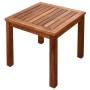 Lounger with table 2 units solid acacia wood and textilene by vidaXL, Loungers - Ref: Foro24-273752, Price: 312,35 €, Discoun...