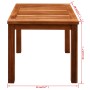 Tumbona con mesita 2 unidades madera maciza acacia y textilene de vidaXL, Tumbonas - Ref: Foro24-273752, Precio: 312,35 €, De...