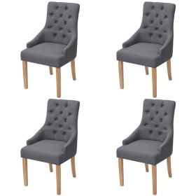 Dining chairs 4 units of dark gray fabric by vidaXL, dining chairs - Ref: Foro24-274423, Price: 608,19 €, Discount: %