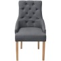 Dining chairs 4 units of dark gray fabric by vidaXL, dining chairs - Ref: Foro24-274423, Price: 608,19 €, Discount: %