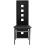 Sillas de comedor 6 unidades cuero sintético negro de vidaXL, Sillas de comedor - Ref: Foro24-274309, Precio: 272,55 €, Descu...