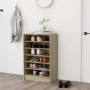 Shoe cabinet made of Sonoma oak plywood 60x35x92 cm by vidaXL, Shoe racks and shoe organizers - Ref: Foro24-808948, Price: 72...